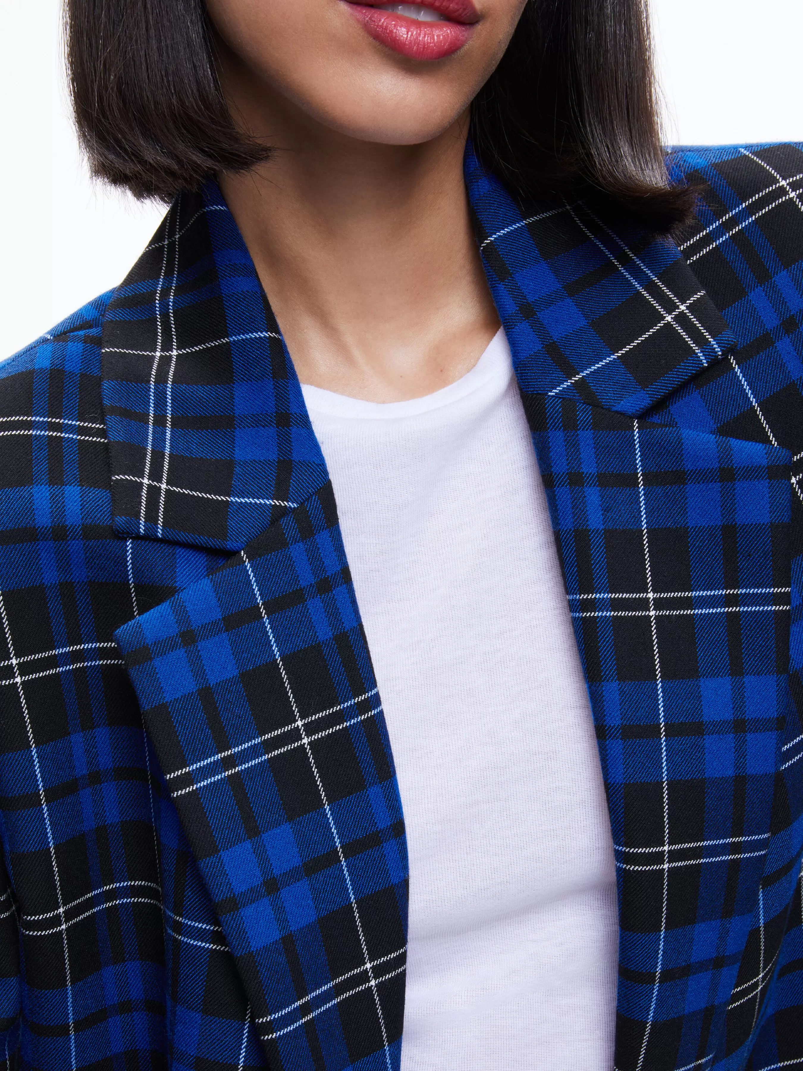 Alice and Olivia ASHLEY OVERSIZED BLAZER + CADY HIGH WAISTED SHORT