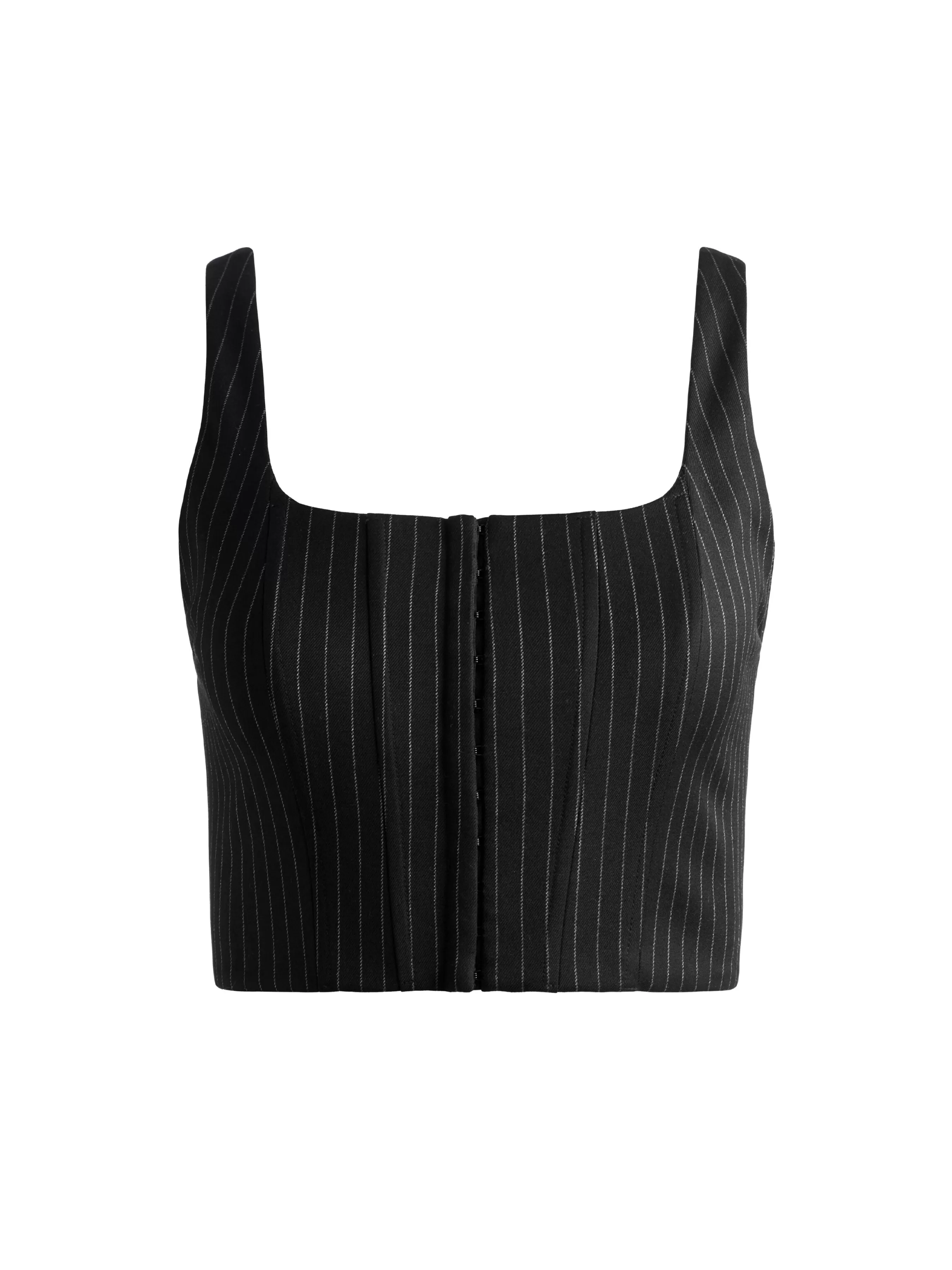 Alice and Olivia BRESLIN CORSET TOP + SIOBHAN FRONT WRAP MIDI SKIRT