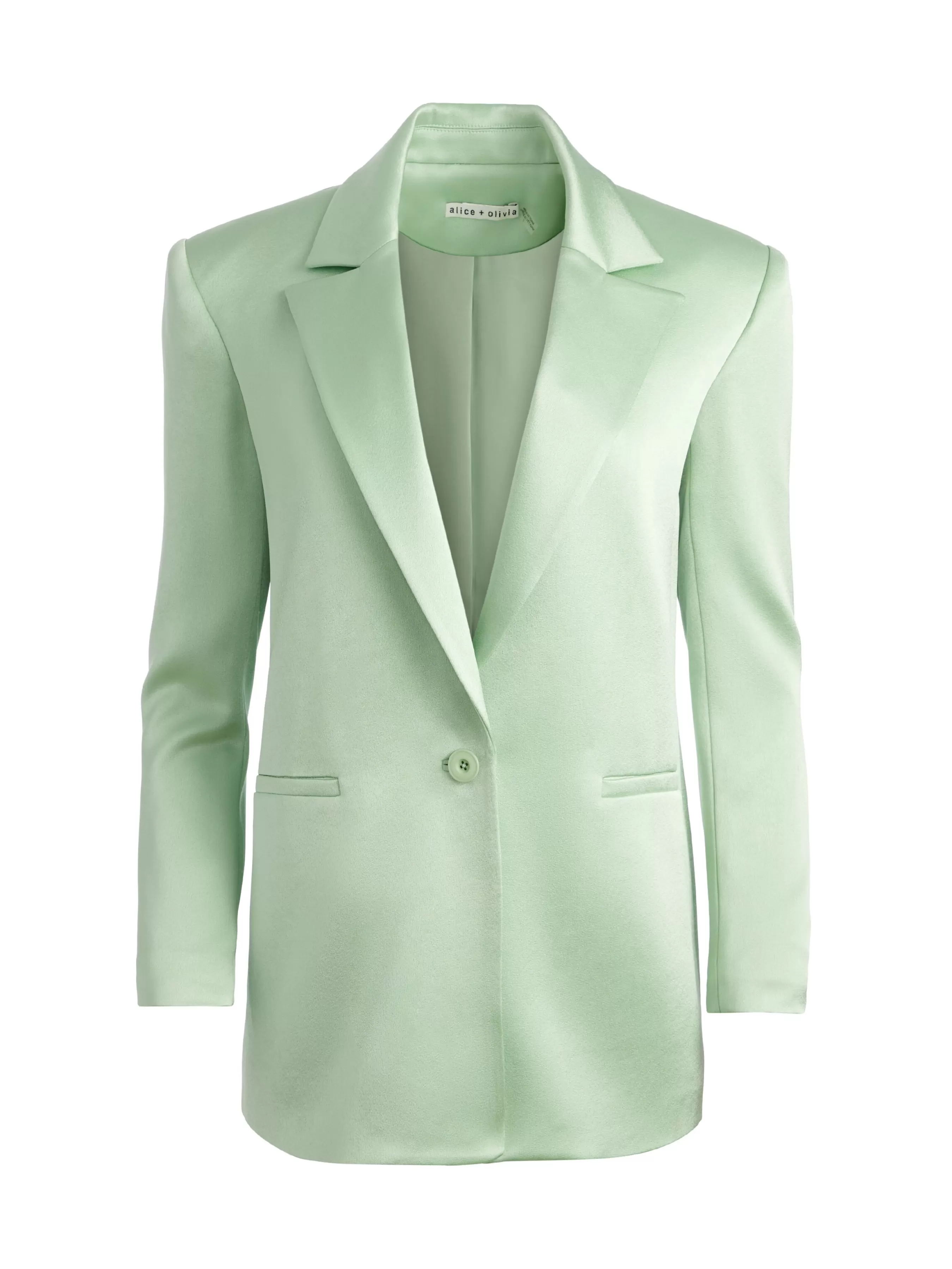 Alice and Olivia DENNY NOTCH COLLAR BOYFRIEND BLAZER + DEANNA HIGH WAISTED BOOTCUT PANT