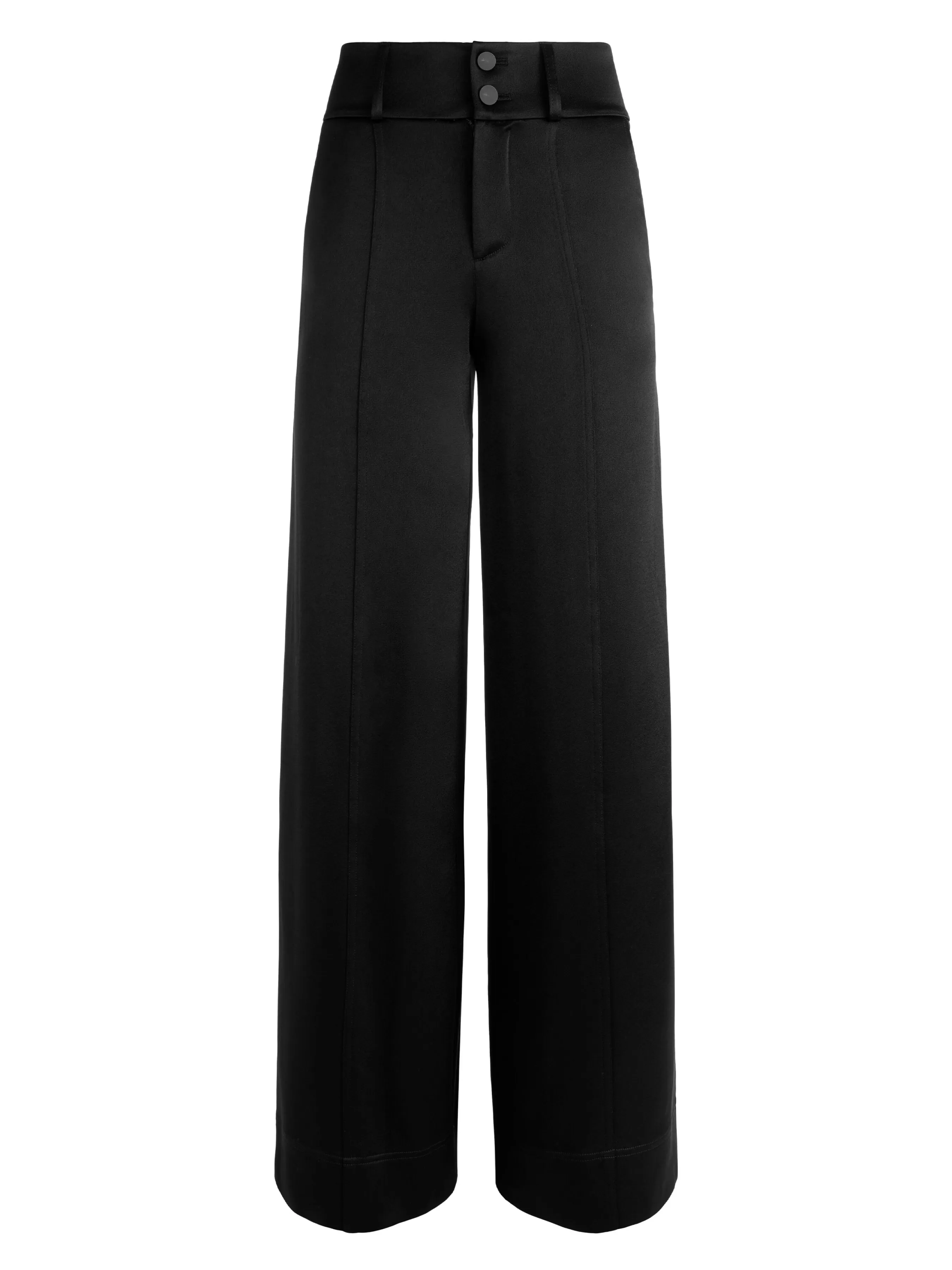 Alice and Olivia LEONE CROPPED WRAP BLAZER + MAME HIGH RISE WIDE LEG PANT