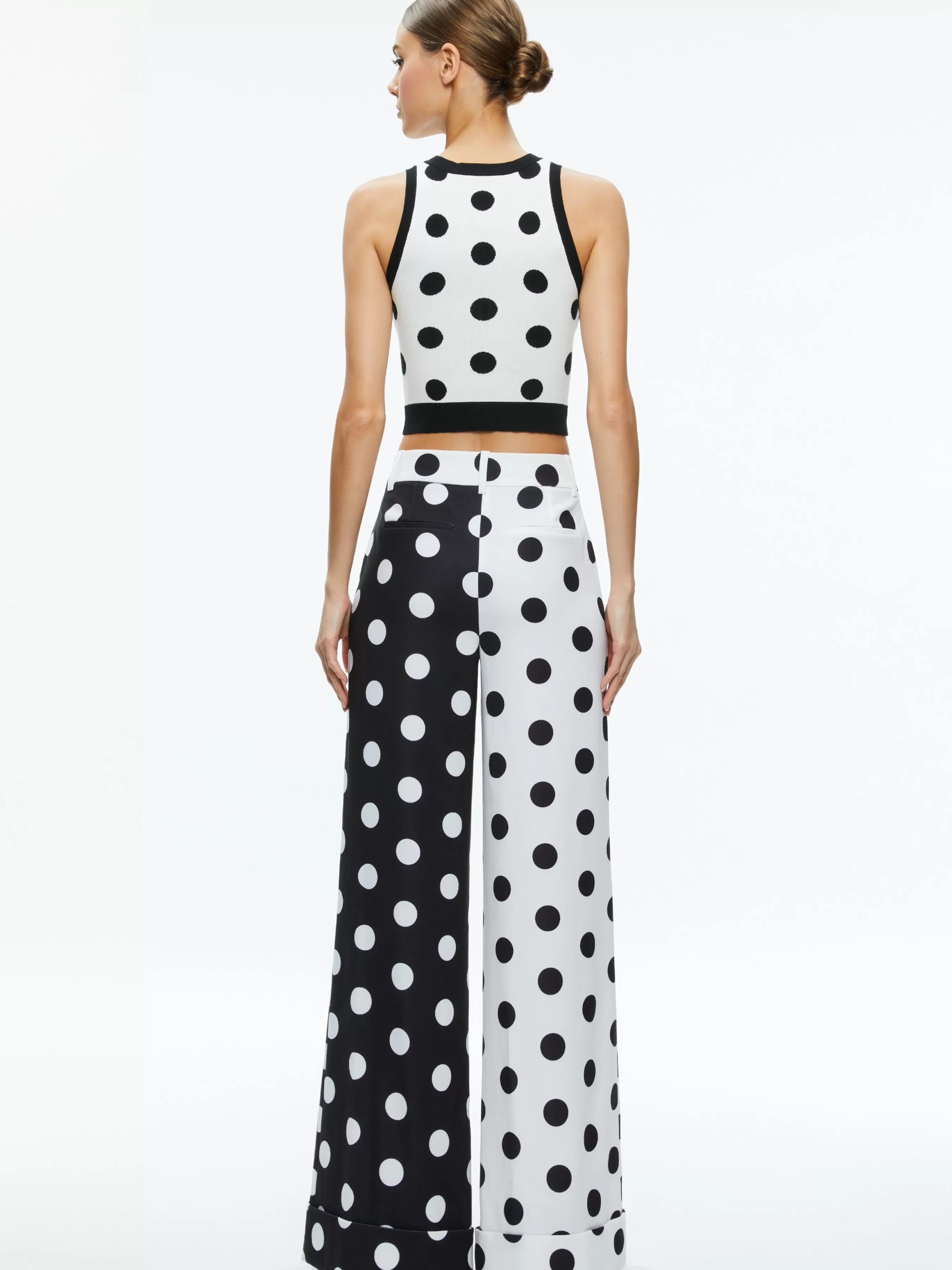Alice and Olivia TOMASA CUFFED TROUSER